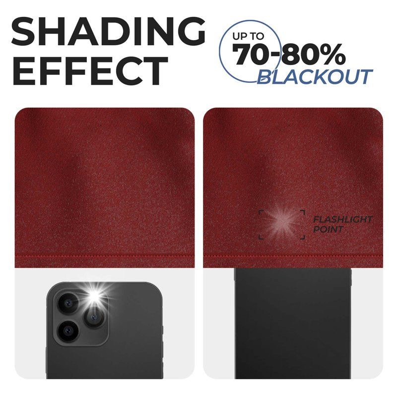 Blackout Curtain Panel Set - Light Filtering Grommet Style 42x96