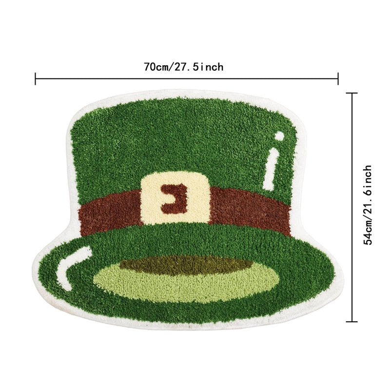 Irish St. Patrick's Day Doormats - Spring Holiday Front Door Rugs with Non-Slip Backing