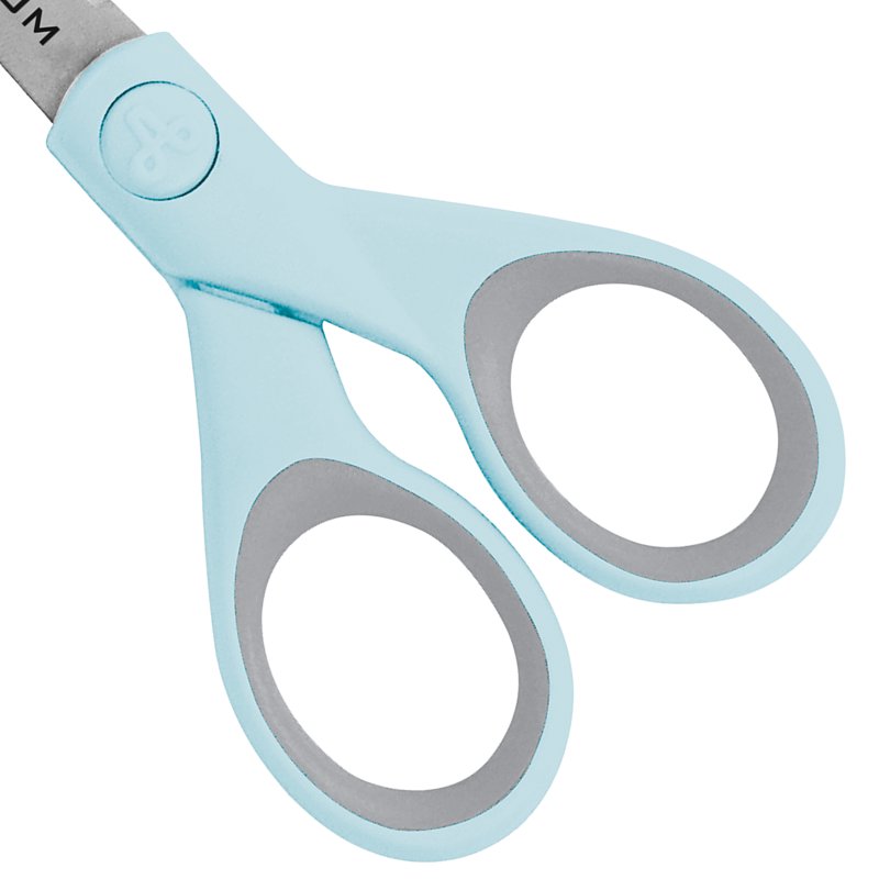 5-Inch Titanium Bonded Micro-Tip Crafting Scissors Light Blue - Durable Precision Cutting Tool