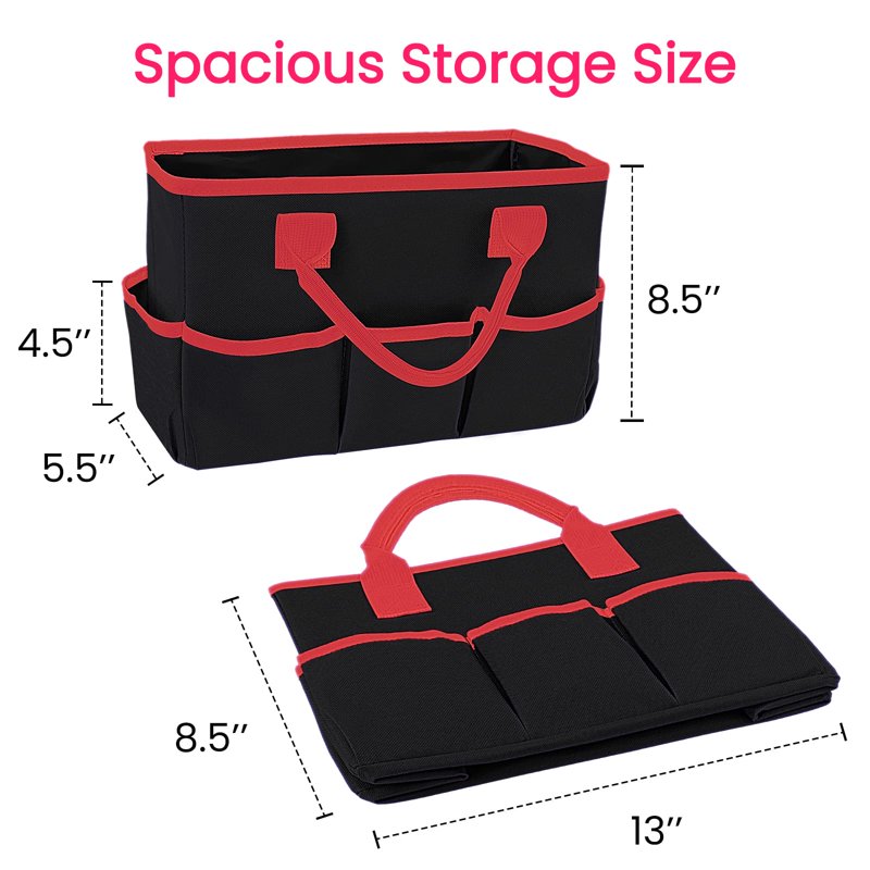 Multi-Purpose Craft & Supply Tote Bag Organizer with Handles - Travel & Classroom Storage