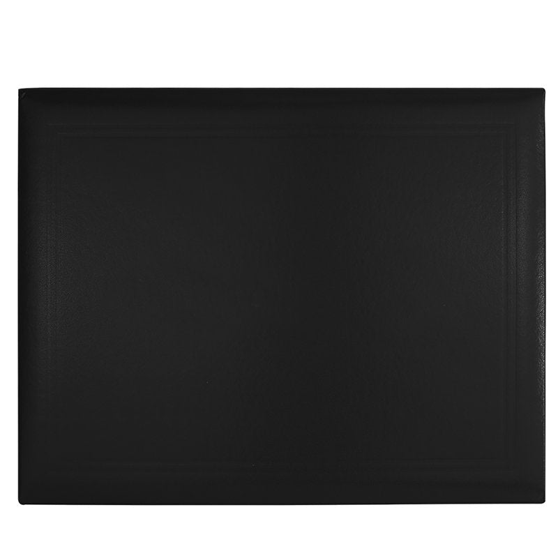 Graduation Diploma Cover 8.5x11 Inch Certificate Holder Black Leatherette