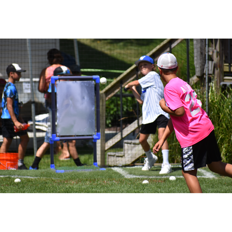 Heavy Duty Steel Target for Plastic Balls - Wiffleball & Blitzball Compatible, Foldable, Made in USA