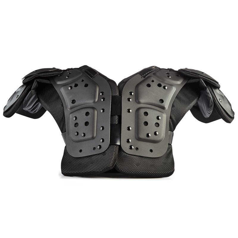 Youth Football Shoulder Pads - Ventilated, Low Profile, Rigid Chest Protection