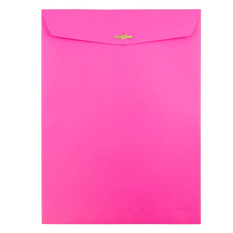 Fuchsia 9x12 Clasp Envelopes - Pack of 100 Office Mailers