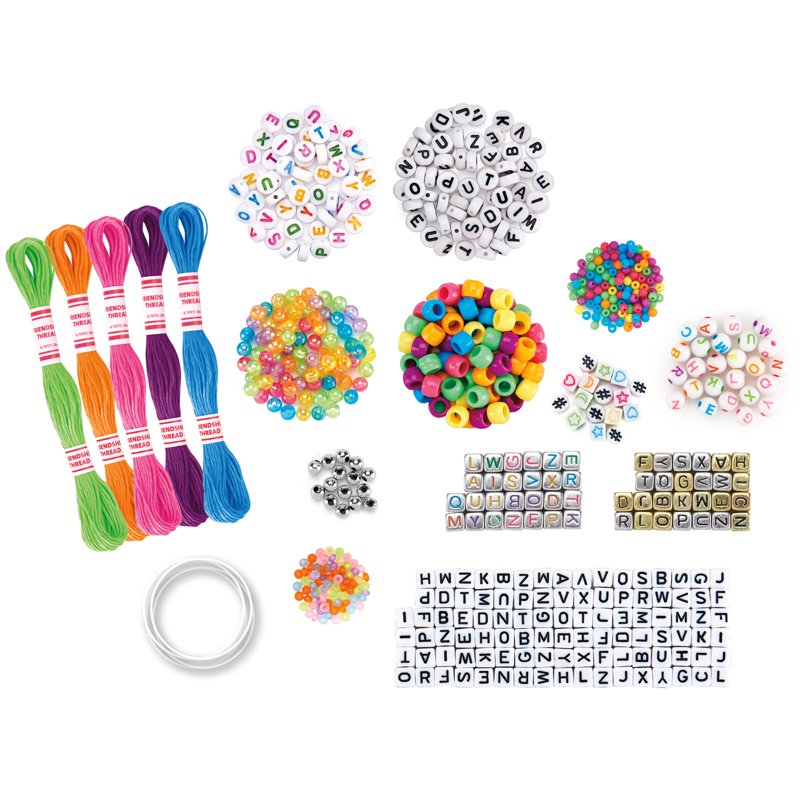DIY Bead Bracelet Kit with 800+ Beads for Custom Friendship Jewelry
