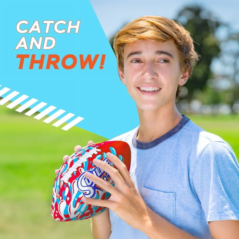 Waterproof Football for Lawn Pool Beach Lake Outdoor Play - Kids & Adults