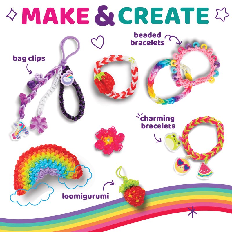 DIY Rubber Band Craft Kit with 11,000 Bands & Accessories for Kids Ages 7+