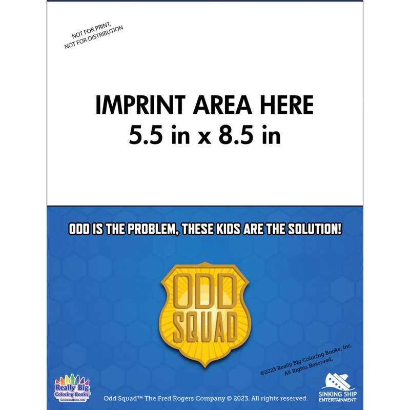 Kids Coloring Book - Odd Squad Imprint with 25 Pages for Art & Learning