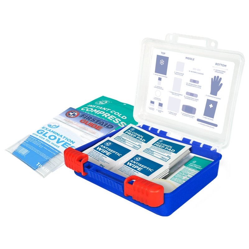 Compact First Aid Kit 85 Pieces for Travel Home Office Auto & School