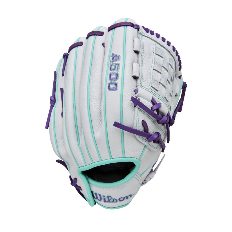 Youth Fastpitch Softball Glove 12 Inch Web Support for Right Hand Throw