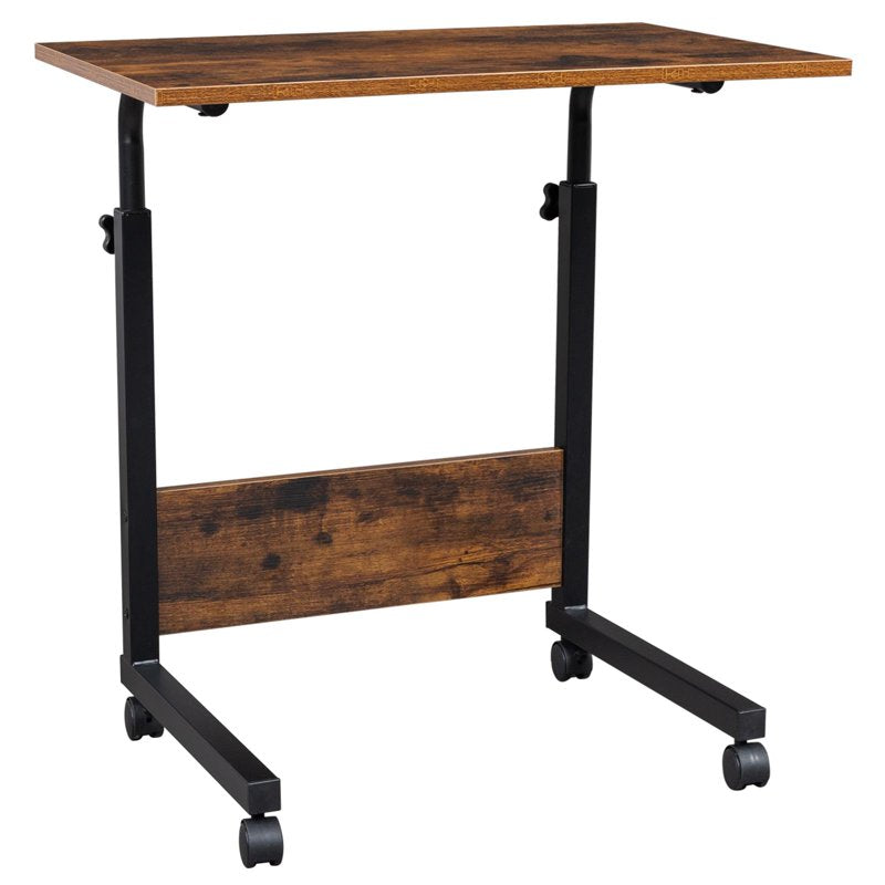 Height Adjustable Computer Desk Home Office Study Laptop Table with Wheels