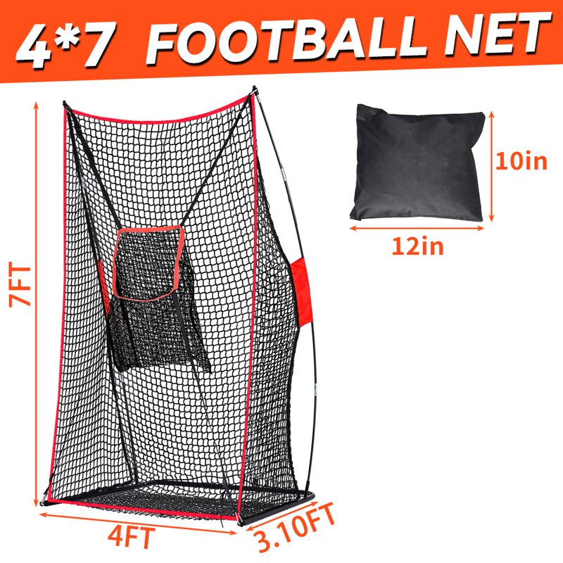 Football Kicking Net 4x7 ft Portable Practice Target for Accuracy Training