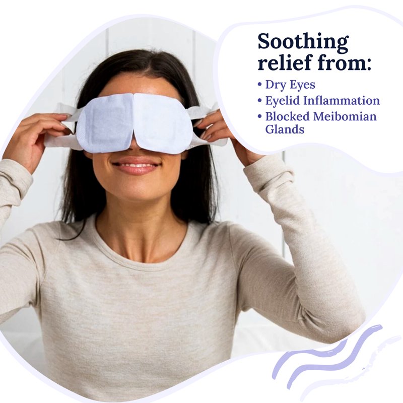 Self-Heating Warm Compress Eye Masks for Dry Eye Relief - 30 Count