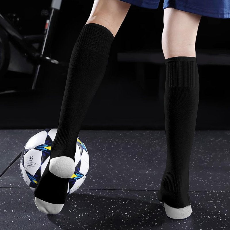Youth & Adult Soccer & Baseball Socks Pack - Breathable, Soft, Durable
