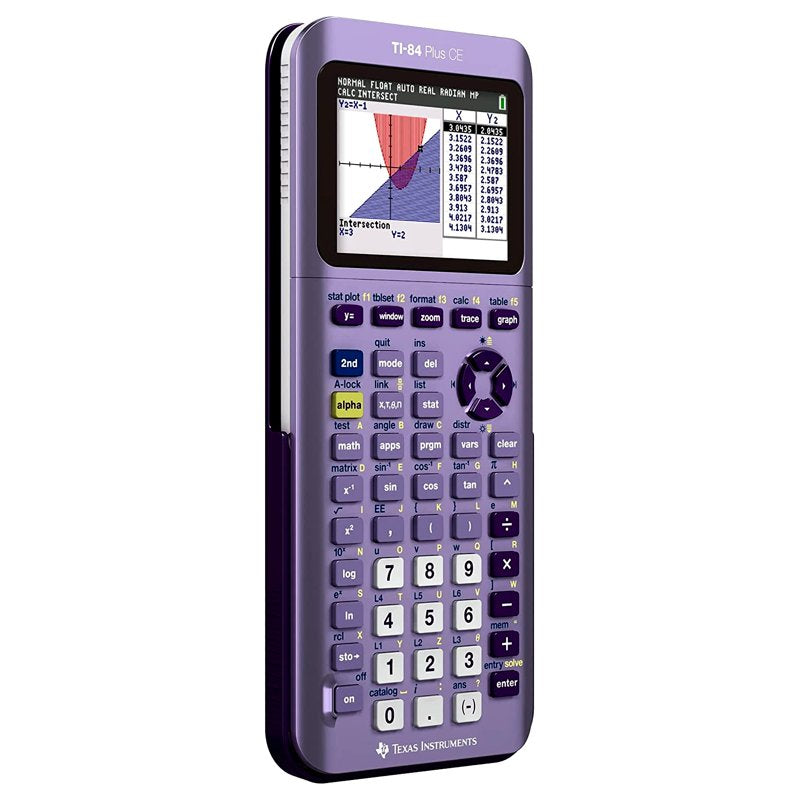 TI-84 Plus CE Color Graphing Calculator with Rechargeable Battery - Infinitely Iris