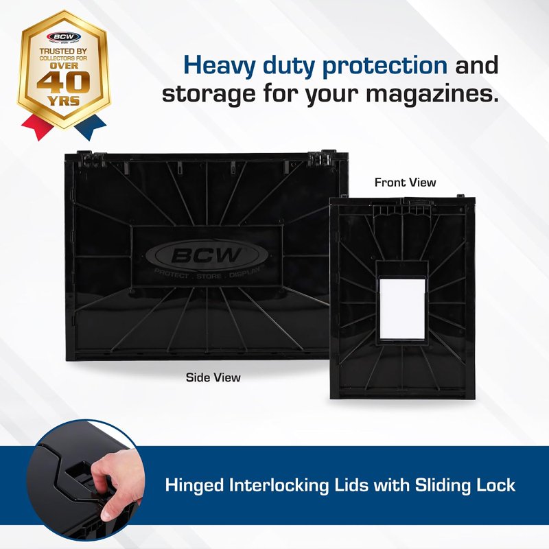 Magazine & Document Storage Bin – Heavy-Duty, Acid-Free Organizer for Magazines & Comics