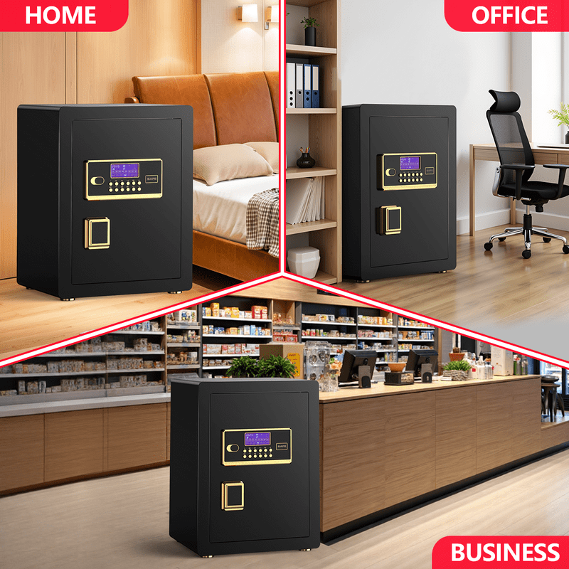 Large Digital Security Safe Box 3.5 Cu Ft with Fireproof Bag & Alarm System