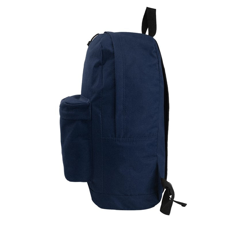 Unisex 18-Inch School Backpack with Padded Shoulder Straps, Navy