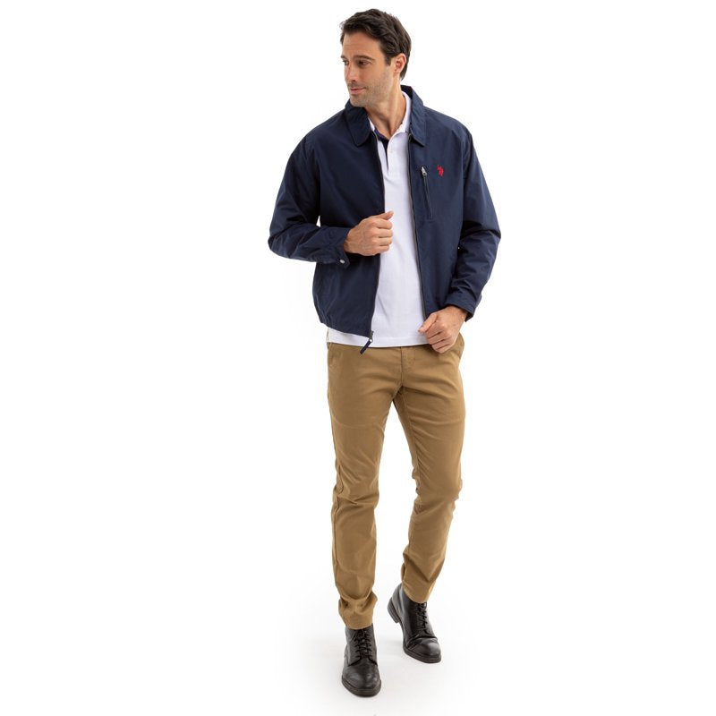 Men's Golf Jacket with Fleece Lining - U.S. Polo Assn., Classic Navy, 3XL