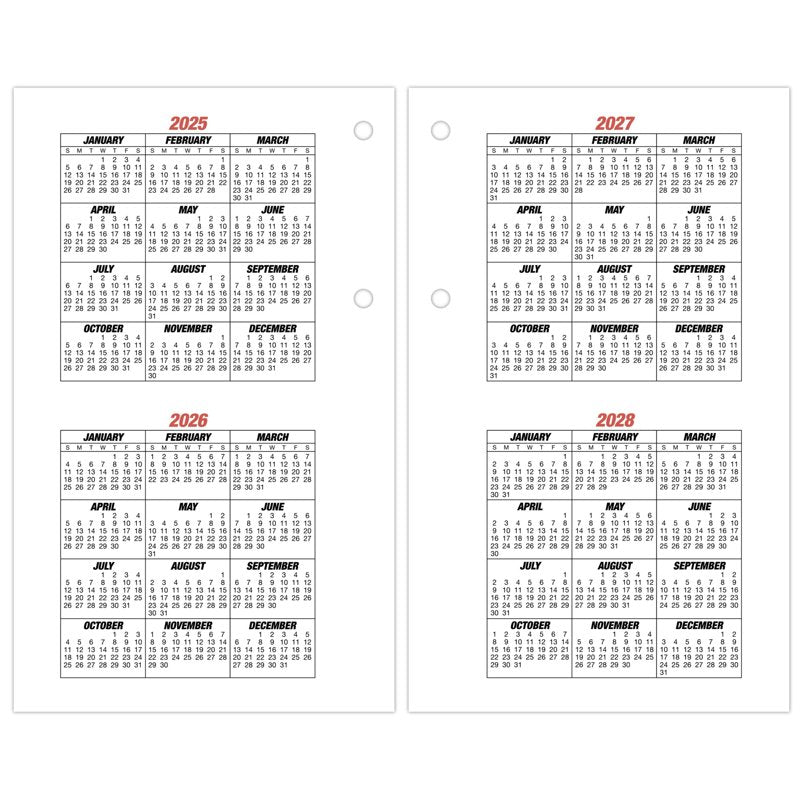 2026 Daily Desk Calendar Refill with Julian Dates & Planning Pages