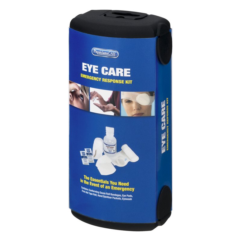 Eye Care Emergency Response Kit with Sterile Eyewash and First Aid Supplies