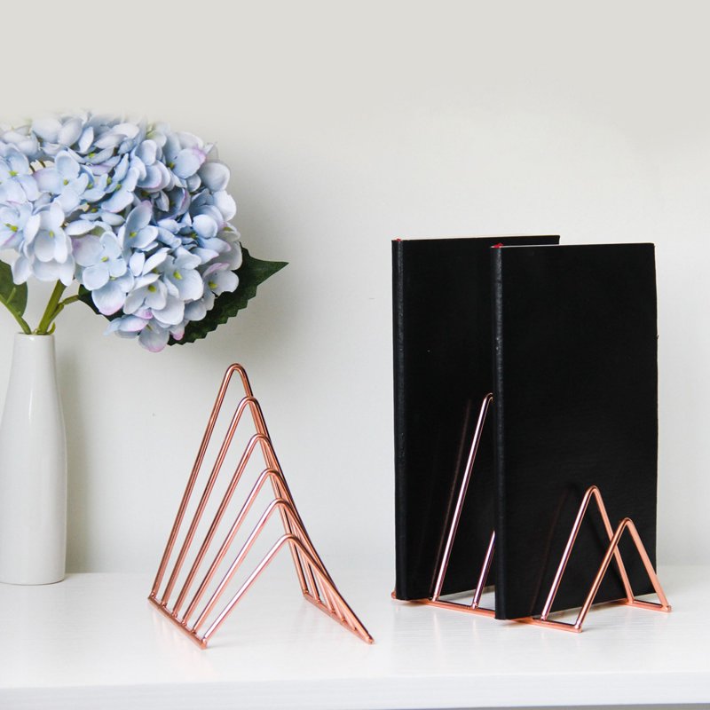 Desk File Organizer for Office Supplies, Vertical Paper Folder Holder