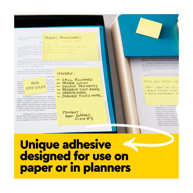 Post-it Sticky Notes Value Pack 3x3 Inches Canary Yellow 16 Pads