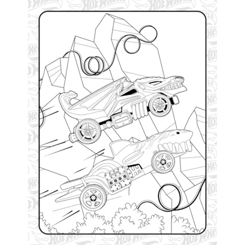 Giant Hot Wheels Coloring Book with 192 Pages for Kids - Officiel Toy