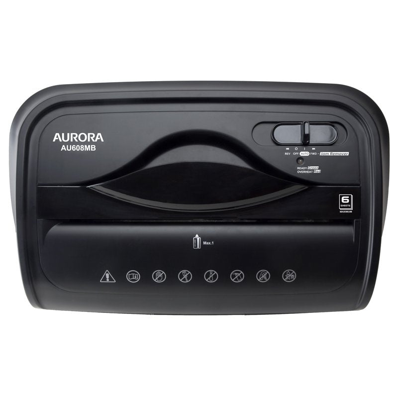 Aurora 6-Sheet Micro-Cut Paper and Credit Card Shredder - High Security P-4