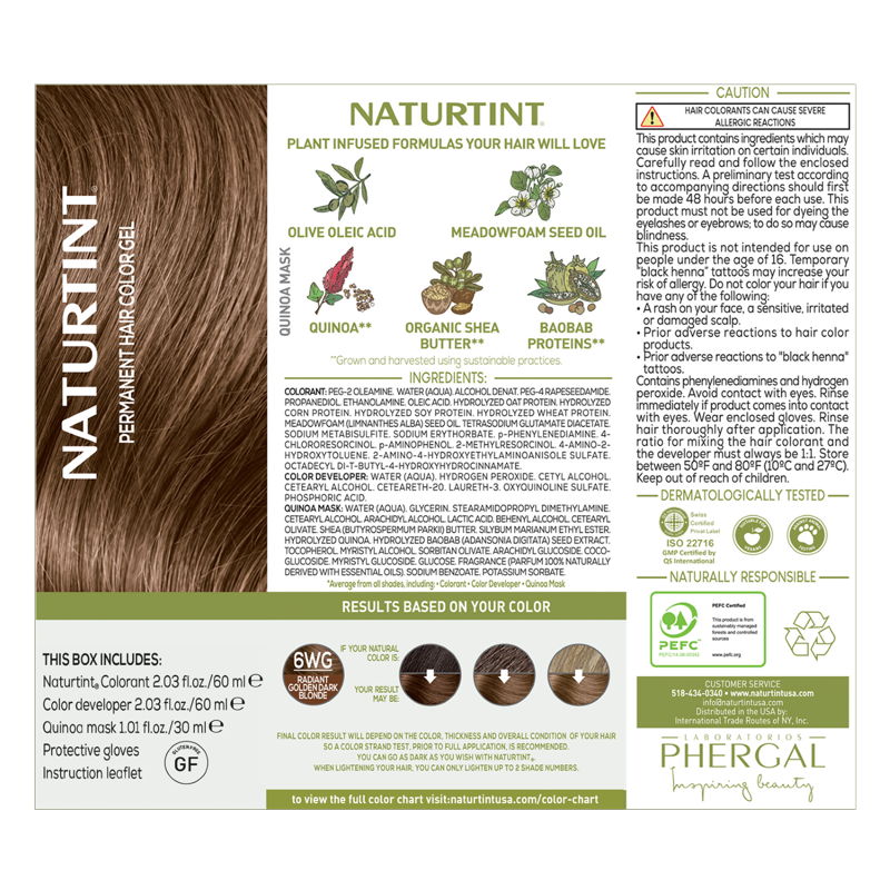 Natural Permanent Hair Color Kit for All Shades - Long Lasting, Vegan & Ammonia-Free