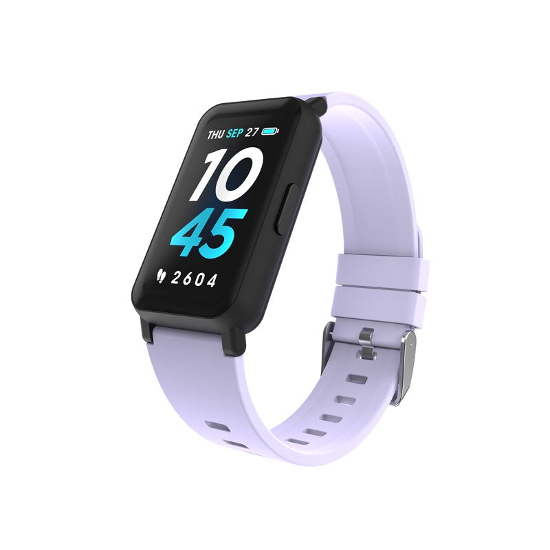 Unisex Fitness Tracker Smartwatch with Silicone Strap - Heart Rate & Activity Monitoring