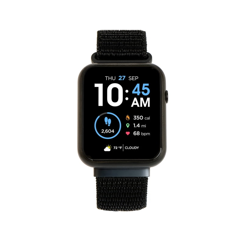 Smart Watch for Adults Unisex Rectangular Fitness Tracker with Heart Rate & Sleep Monitoring