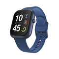 Unisex Smartwatch with Interchangeable Silicone Strap - Fitness & Health Tracking