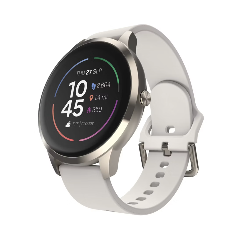 Sport Smartwatch with Titanium Case & Strap Fitness Tracker