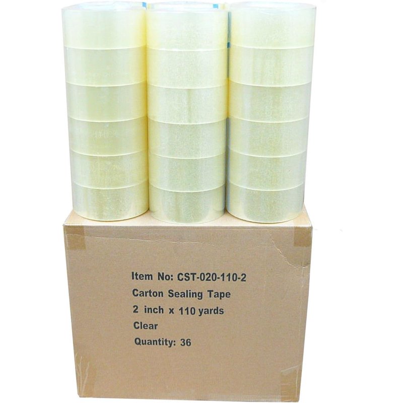 36 Rolls Clear Packing Tape - 2 Mil Heavy Duty Shipping & Sealing Tape