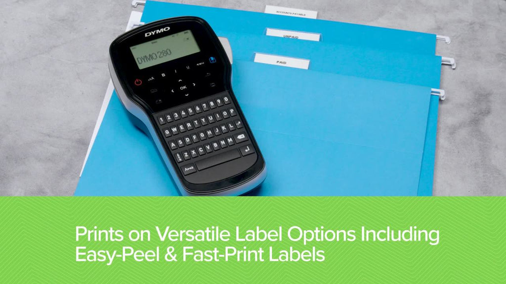 Portable Label Maker with QWERTY Keyboard & PC/Mac Connectivity - Rechargeable