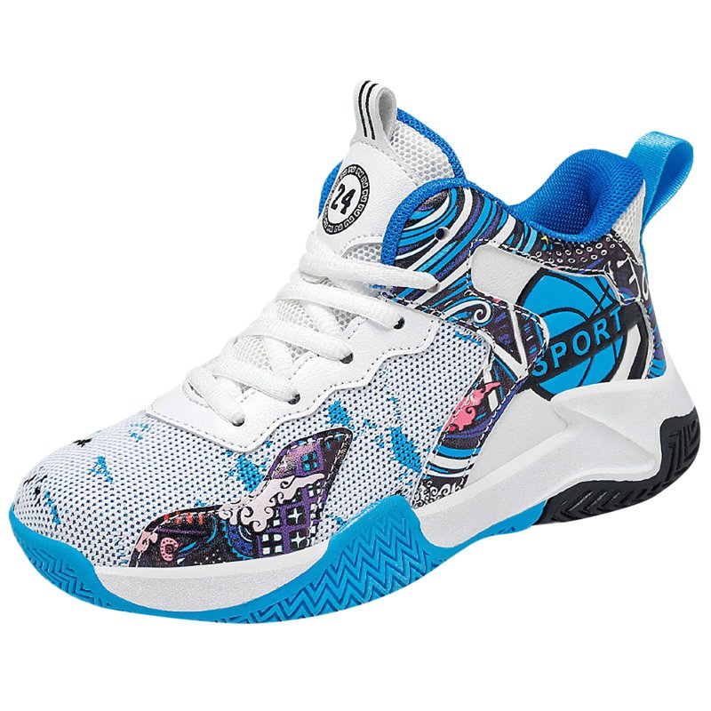 Kids' High Top Basketball Shoes for Boys and Girls — Comfortable Sports Sneakers