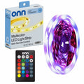 Multicolor LED Light Strip with Remote Control - 25 Feet, Customizable Lighting
