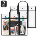 Large Art Portfolio Bag 2 Pack - 30 x 24 Inch Poster Storage with Handle & Front Pocket