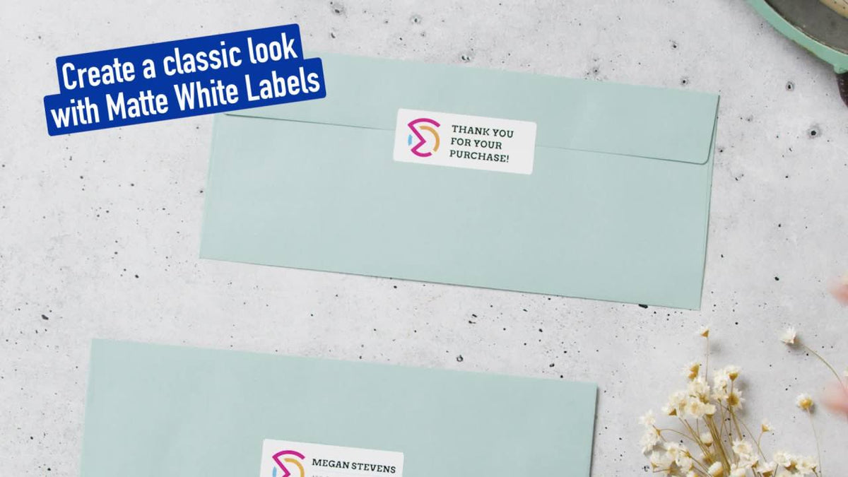 Address Labels 1-1/4 x 2-3/8 Matte White Printable Stickers - 450 Pack