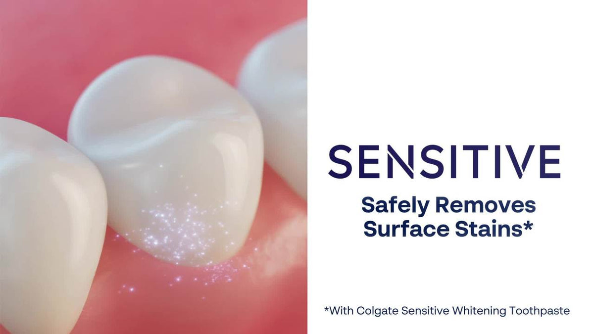 Sensitive Whitening Toothpaste Gel for Sensitive Teeth - Spearmint, Pack of 3