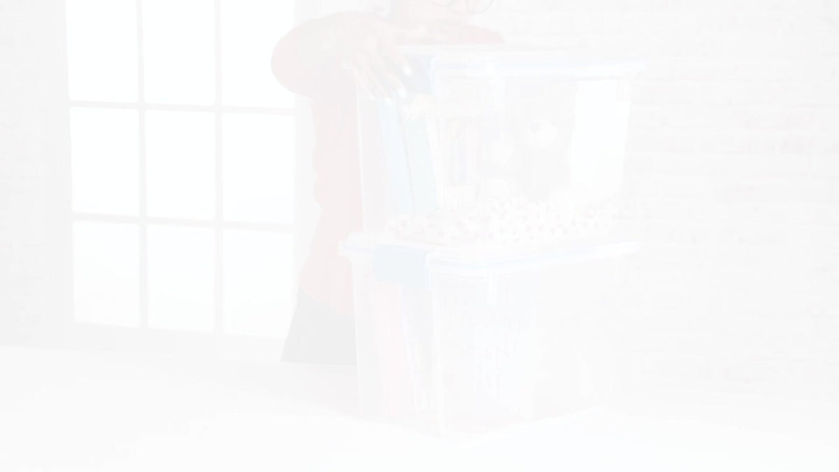 Weather-Resistant Plastic Storage Bin with Gasket & Latch Lid — Multiple Sizes