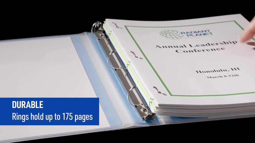 Avery Flexi-View 3 Ring Binder 1/2 Inch Blue Presentation Organizer