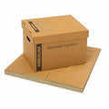 6-Pack 18x15x14 Inch File Storage Boxes with Lids & Handles - Moving & Office Organization