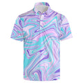 Men's Trippy Golf Shirt - Performance Short Sleeve Polo for Rave & Casual Wear