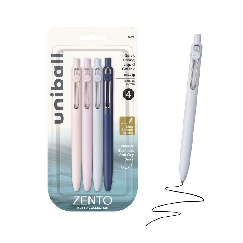Gel Pens Set - Medium Point 0.7mm Black Ink Retractable Office Supplies