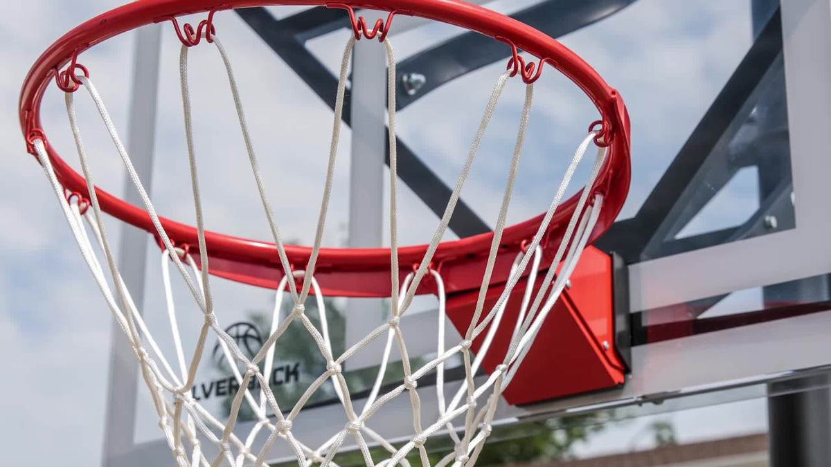 In-Ground Basketball Hoop with 54-Inch Infinity Edge Backboard & Height Adjustment