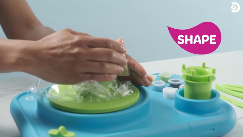 Motorized Pottery Wheel Set with Molds Paints & Tools for Kids & Beginners